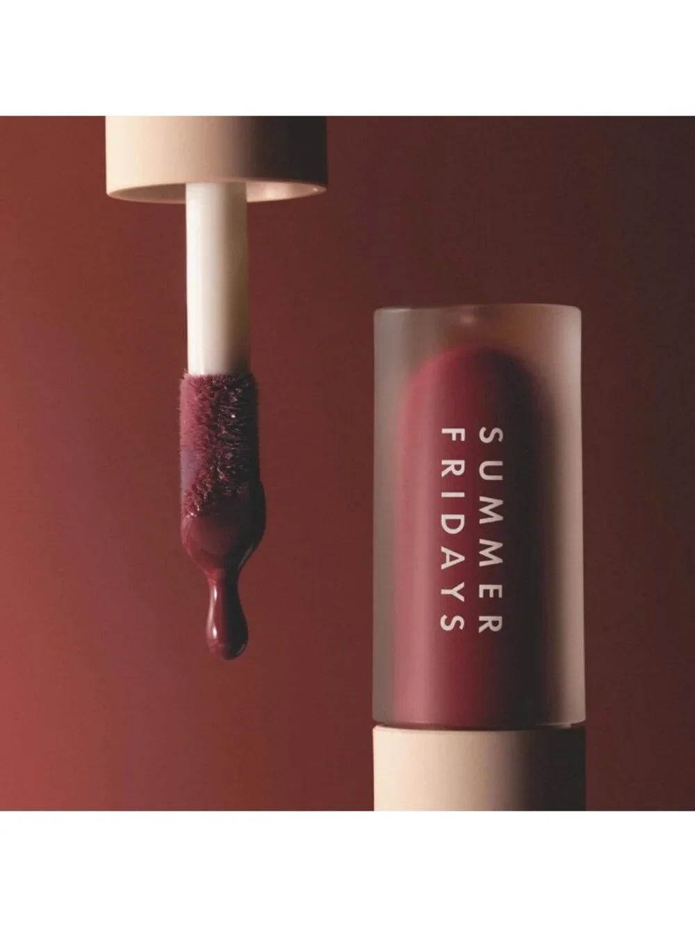 Hydrating Tinted Lip Oil - Non-Sticky Gloss with Skincare Benefits - Midnight